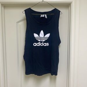 Men’s Adidas Large Black Trefoil Tank Top